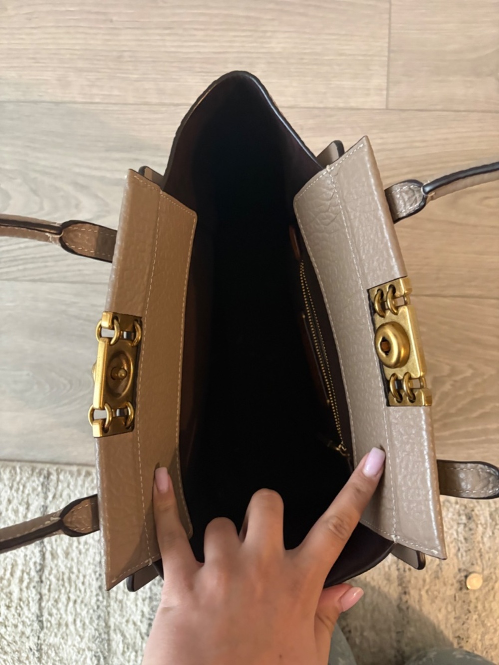 Coach structured tote - Picture 3 of 4